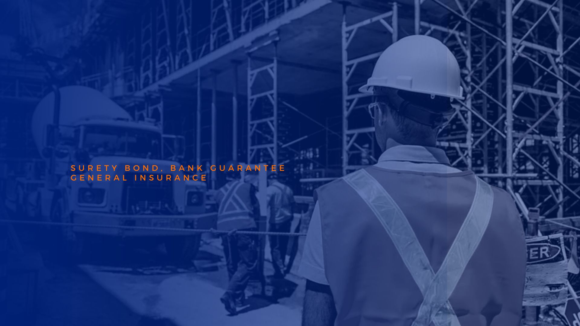 Orange and Blue Construction Company Presentation