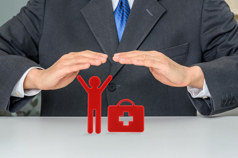 Expat,Life,Insurance,,Financial,Security,Concept,:,Broker,Protects,A